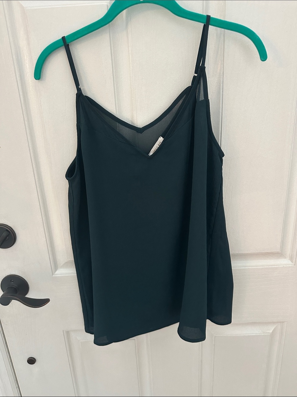 Sophie Rue Black V-Neck Spaghetti Strap Cami